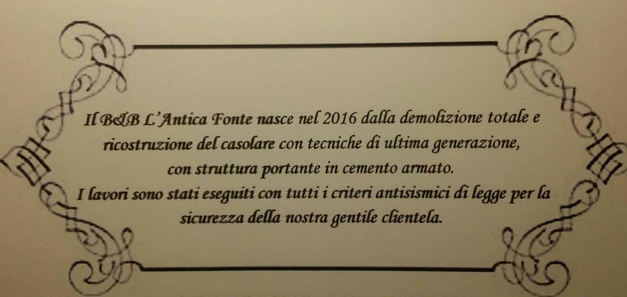 B&B L' Antica Fonte Spinetoli Kültér fotó